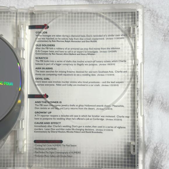 NUMB3RS: The Final Season DVD, 2010, 4.  Disc Set CBS Crime Drama TV Series - Picture 15 of 15